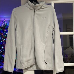 New Balance Light Gray Fleece Jacket